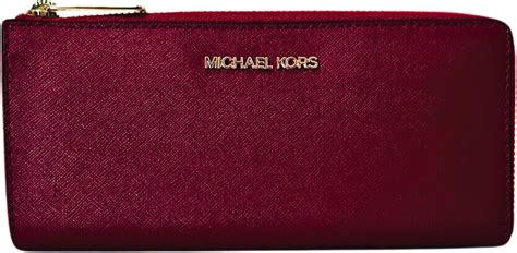 michael kors jet set travel geldbörse chili|Michael Kors Jet Set Trave Quarter Zip Wallet, Chili .